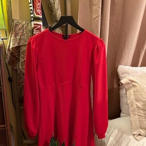 Boohoo Vibrant Red Dress